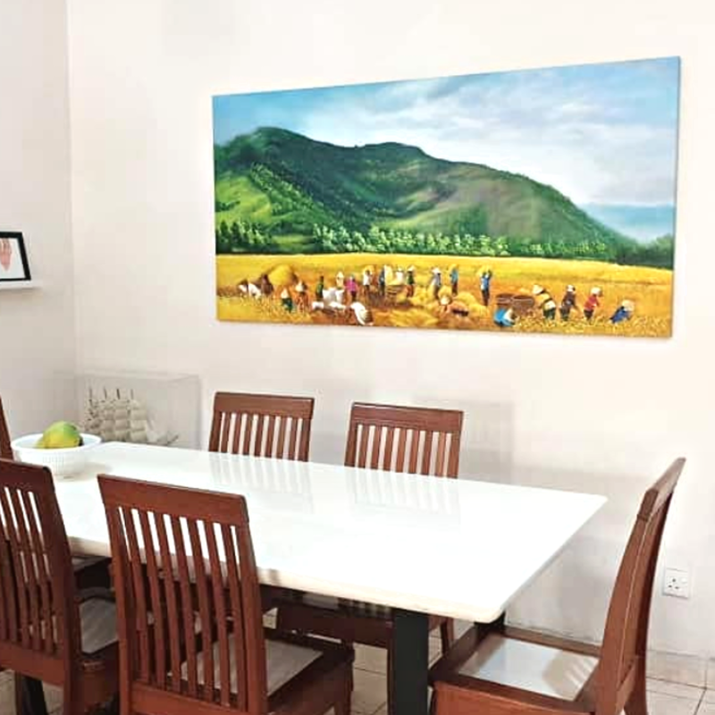 Affordable Custom Made Mountain Scenery Oil Painting On Canvas  In Malaysia Office/ Home @ ArtisanMalaysia.com