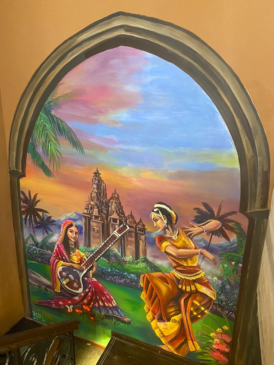 Affordable Custom Made Hand-painted Indian Restaurant Realistic Portrait Mural Wall Art In Malaysia Office/ Home @ ArtisanMalaysia.com