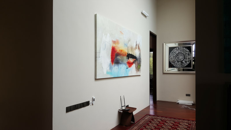 Affordable Custom Made Minimalist Contemporary Abstract Oil Painting On Canvas In Malaysia Office/ Home @ ArtisanMalaysia.com