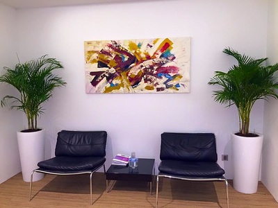 Affordable Landscape Vibrant Colourful Abstract Oil Painting Made On Canvas In Malaysia Office/ Home @ ArtisanMalaysia.com