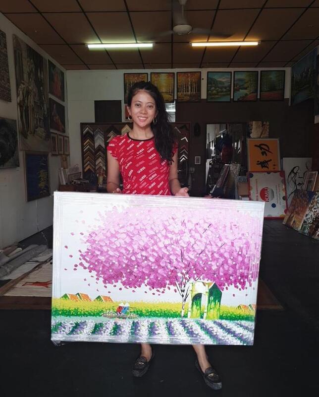 Affordable Custom Made Hand-painted Vietnamese Scenery Oil Painting In Malaysia Office/ Home @ ArtisanMalaysia.com