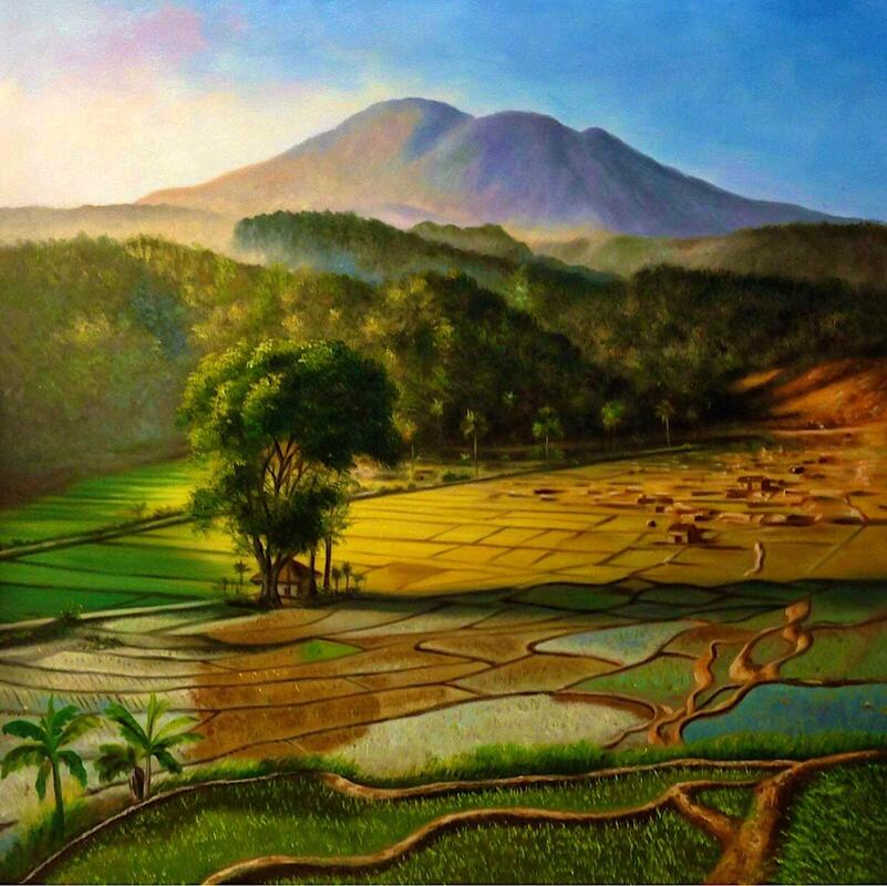 Affordable Custom Made Hand-painted Commissioned Scenery Oil Painting In Malaysia Office/ Home @ ArtisanMalaysia.com