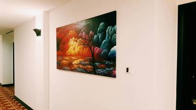 Affordable Scenery Contemporary Oil Painting Made On Canvas In Malaysia Office/ Home @ ArtisanMalaysia.com