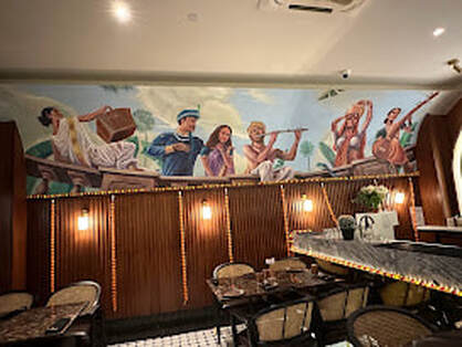 Affordable Custom Made Hand-painted Indian Restaurant Realistic Portrait Mural Wall Art In Malaysia Office/ Home @ ArtisanMalaysia.com
