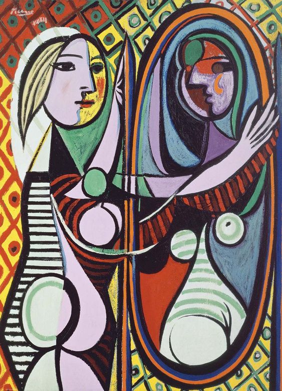 Affordable Custom Made Hand-painted Girl Before A Mirror by Pablo Picasso Oil Painting in Malaysia Office/ Home @ ArtisanMalaysia.com