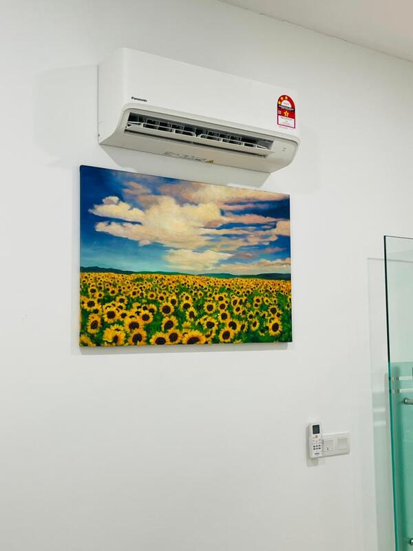Affordable Custom Made Hand-painted Scenery Sunflower Oil Painting In Malaysia Office/ Home @ ArtisanMalaysia.com