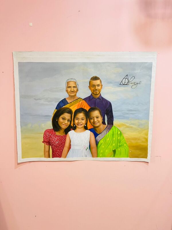 Affordable Custom Made Hand-painted Portrait Oil Painting In Malaysia Office/ Home @ ArtisanMalaysia.com
