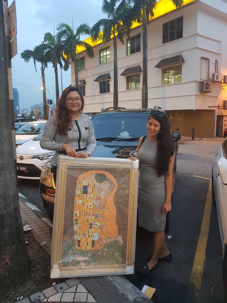 Affordable Custom Made Hand-painted Contemporary Timeless Gustav Klimt Oil Painting In Malaysia Office/ Home @ ArtisanMalaysia.com