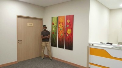Affordable 3 Panels Flowers Oil Painting Made On Canvas In Malaysia Office/ Home @ ArtisanMalaysia.com