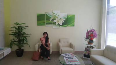 Affordable Custom Made Panels Contemporary Flower Oil Painting On Canvas  In Malaysia Office/ Home @ ArtisanMalaysia.com 