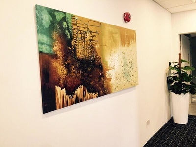 Affordable Custom Made Contemporary Abstract Oil Painting Made On Canvas In Malaysia Office/ Home @ ArtisanMalaysia.com
