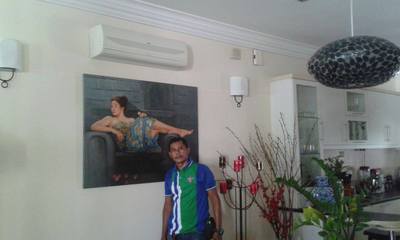 Custom Made Woman Portrait Oil Painting In Malaysia Office