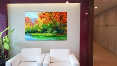 Affordable Custom Made Hand-painted Scenery Colourful Oil Painting In Malaysia Office/ Home