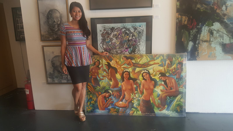Affordable Custom Made Women Half Naked Portrait Oil Painting On Canvas  In Malaysia Office/ Home @ ArtisanMalaysia.com