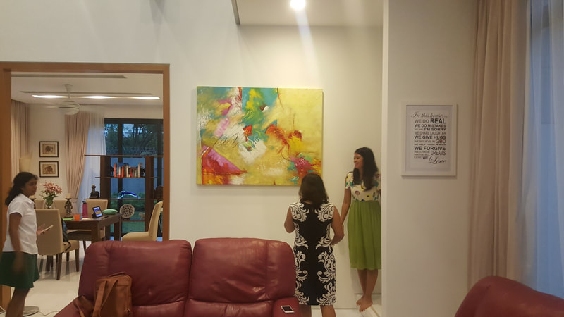 Affordable Custom Made Modern Abstract Oil Painting on Canvas in Malaysia Office/ Home @ ArtisanMalaysia.com