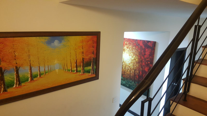 Affordable Custom Made Autumn Scenery Oil Painting On Canvas  In Malaysia Office/ Home @ ArtisanMalaysia.com