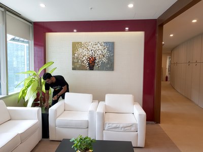 Affordable Textured  Flower Oil Painting Made On Canvas In Malaysia Office/ Home @ ArtisanMalaysia.com