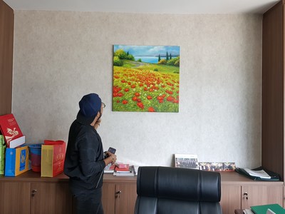 Affordable Colourful Flower Oil Painting Made On Canvas In Malaysia