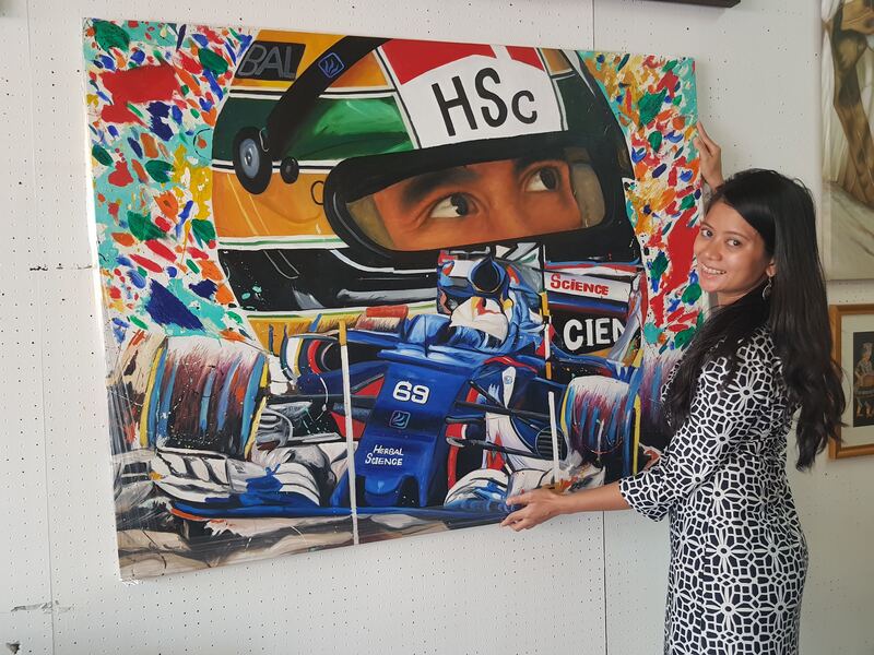 Affordable Custom Made Racing Car Oil Painting On Canvas  In Malaysia