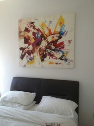Affordable Custom Made  Modern Colourful Abstract Oil Painting On Canvas In Malaysia Office/ Home @ ArtisanMalaysia.com