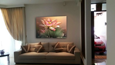 Affordable Custom Made Hand-painted Modern Flower Oil Painting In Malaysia Office/ Home