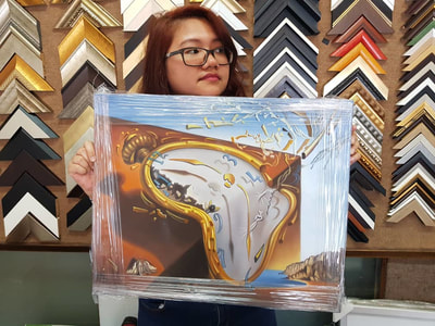 Affordable Custom Made Hand-painted Contemporary Captivating Timeless Melting Watch, 1954 by Salvador Dali Oil Painting In Malaysia Office/ Home @ ArtisanMalaysia.com