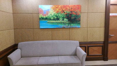Affordable Vibrant Colourful  Scenery Oil Painting Made On Canvas In Malaysia Office/ Home @ ArtisanMalaysia.com