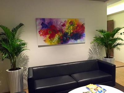 Affordable Landscape Colourful Vibrant Abstract Oil Painting Made On Canvas In Malaysia Office/ Home @ ArtisanMalaysia.com