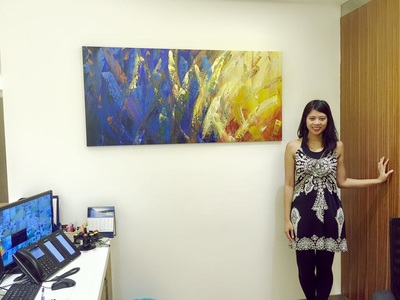 Affordable Landscape Abstract Oil Painting Made On Canvas In Malaysia