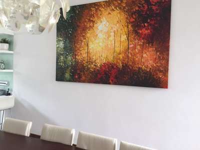 Affordable Custom Made  Contemporary Scenery Oil Painting On Canvas In Malaysia Office/ Home @ ArtisanMalaysia.com