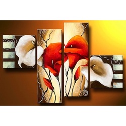 Affordable Flower Panels Artwork Oil Painting In Malaysia