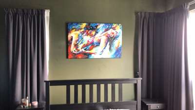 Affordable Vibrant Colourful Abstract  Oil Painting Made On Canvas In Malaysia Office/ Home @ ArtisanMalaysia.com