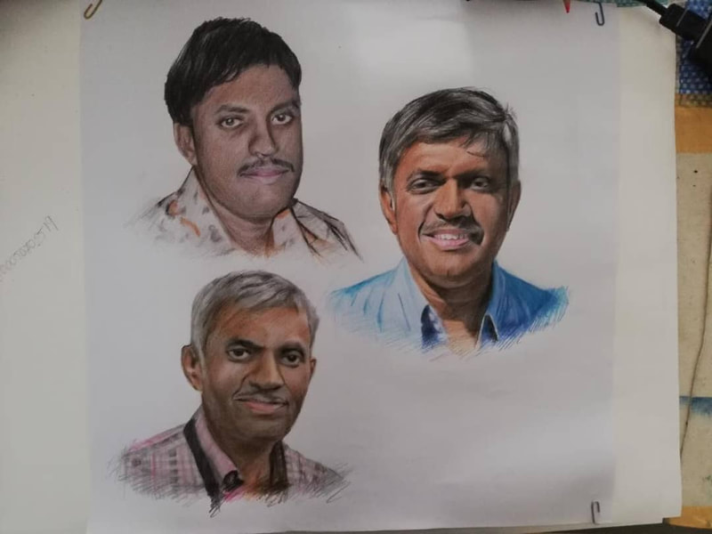 Affordable Custom Made Portrait Pastel Sketch Draw On Paper In Malaysia