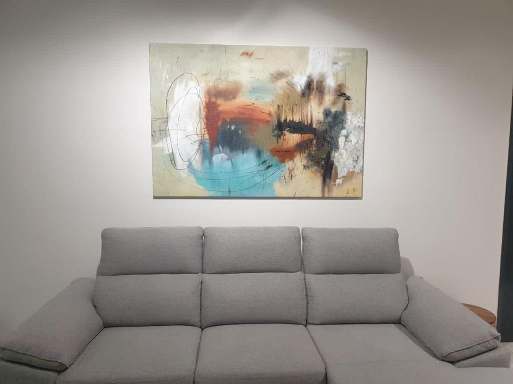 Affordable Custom Made Minimalist Abstract Oil Painting Made On Canvas In Malaysia