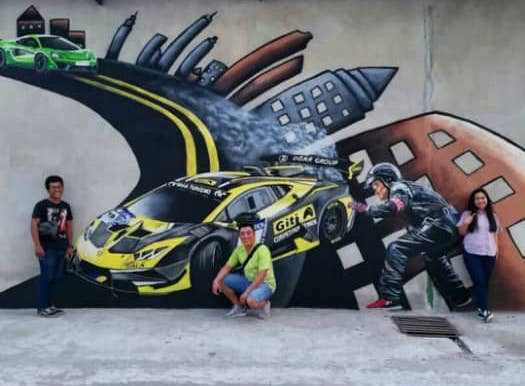 Affordable Custom Made Racing Cars Mural Art In Malaysia