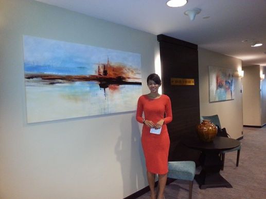 Affordable Minimalist Contemporary Abstract Oil Painting Made On Canvas In Malaysia Office/ Home @ ArtisanMalaysia.com