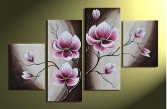 Affordable Flower Panels Artwork Oil Painting In Malaysia