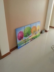 Affordable Custom Made 4 Panels Vietnamese Oil Painting In Malaysia