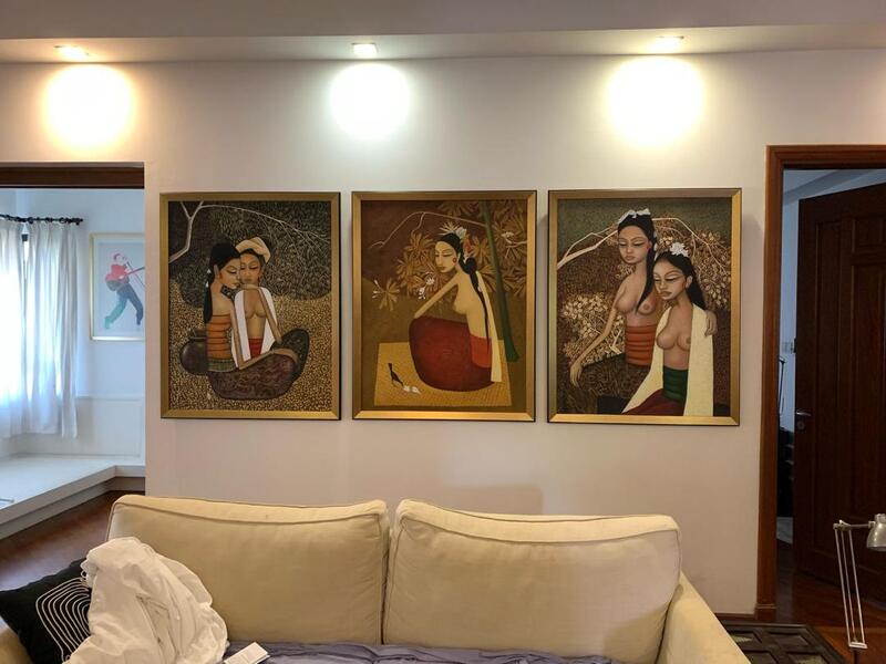 Affordable Custom Made Hand-painted Balinese style Women Portrait Oil Painting In Malaysia Office/ Home @ ArtisanMalaysia.com 03
