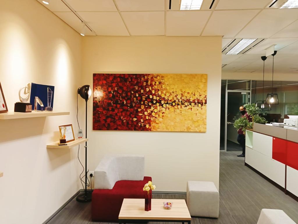 Affordable Custom Made Contemporary Abstract Oil Painting Made On Canvas In Malaysia Office/ Home @ ArtisanMalaysia.com