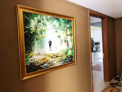 Affordable Custom Made  Modern Scenery Oil Painting On Canvas In Malaysia Office/ Home @ ArtisanMalaysia.com