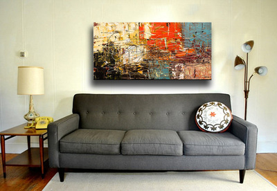 Affordable Custom Made Contemporary Abstract Oil Painting Made On Canvas In Malaysia