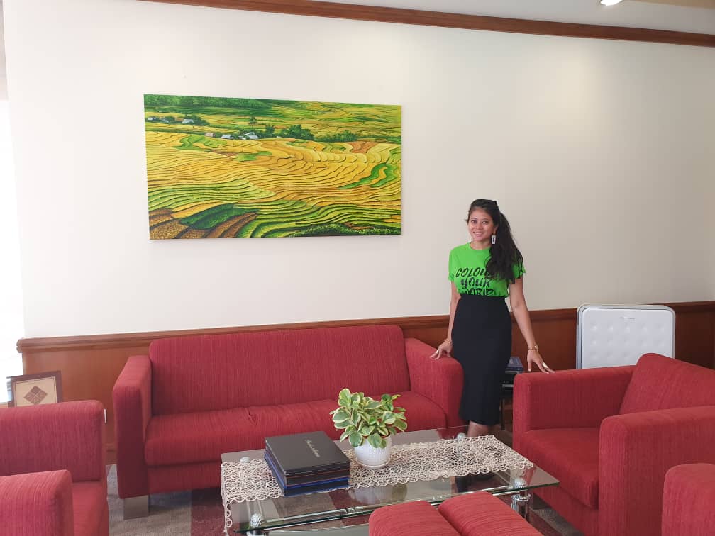 Affordable Paddy Field Oil Painting Made On Canvas In Malaysia Office/ Home @ ArtisanMalaysia.com