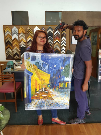 Affordable Custom Made Hand-painted Captivating Timeless Café Terrace at Night by Vincent Van Gogh Oil Painting In Malaysia Office/ Home @ ArtisanMalaysia.com