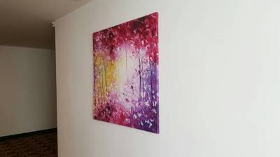Affordable Vibrant Colourful Flower Oil Painting Made On Canvas In Malaysia Office/ Home @ ArtisanMalaysia.com