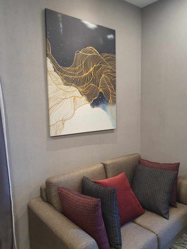Affordable Custom Made  Contemporary Abstract Oil Painting On Canvas  In Malaysia Office/ Home @ ArtisanMalaysia.com