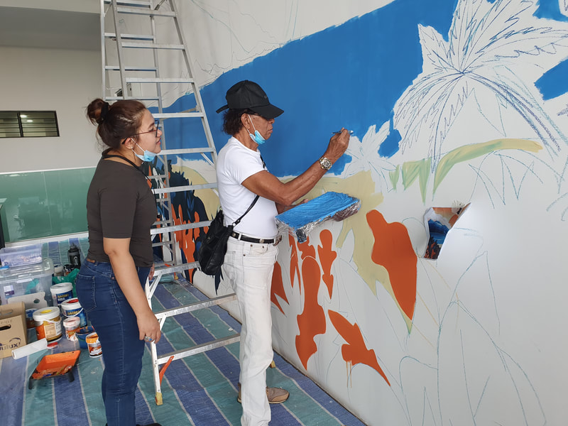 Affordable Custom Made  Floral Mural Art In Malaysia