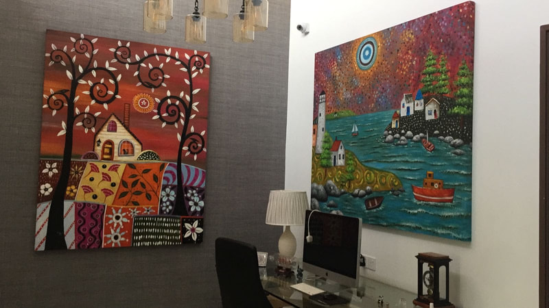 Affordable Custom Made Eclectic Scenery Oil Painting On Canvas In Malaysia Office/ Home @ ArtisanMalaysia.com