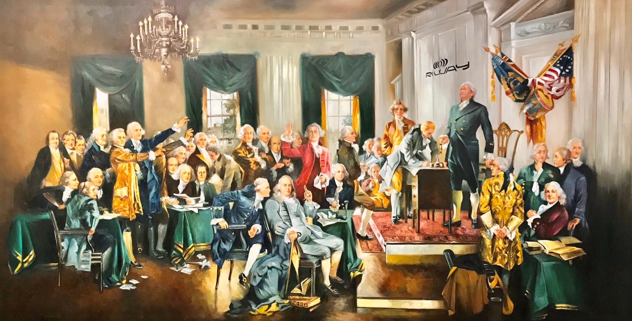Affordable Custom Made Hand-painted Timeless Captivating The Signing of The United States Declaration of Independence PIERRE-AUGUSTE RENOIR Art Oil Painting In Malaysia Office/ Home @ ArtisanMalaysia.com