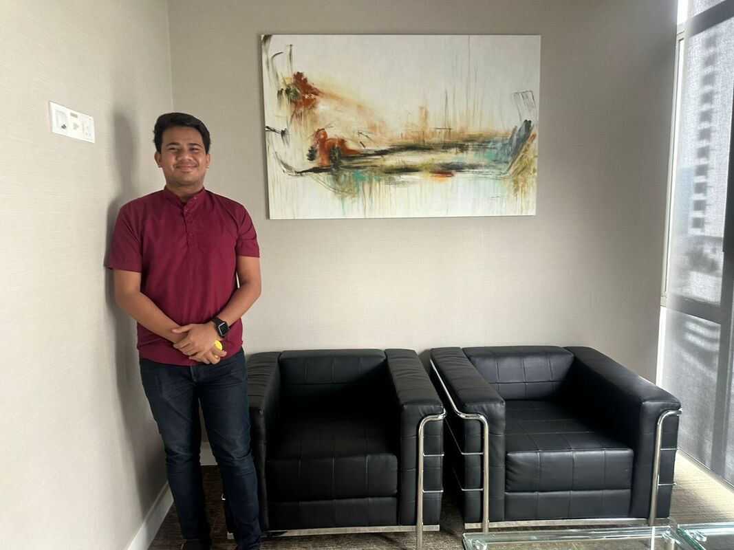 Affordable Custom Made Hand-painted Contemporary Minimalist Textured Abstract Oil Painting In Malaysia Office/ Home @ ArtisanMalaysia.com